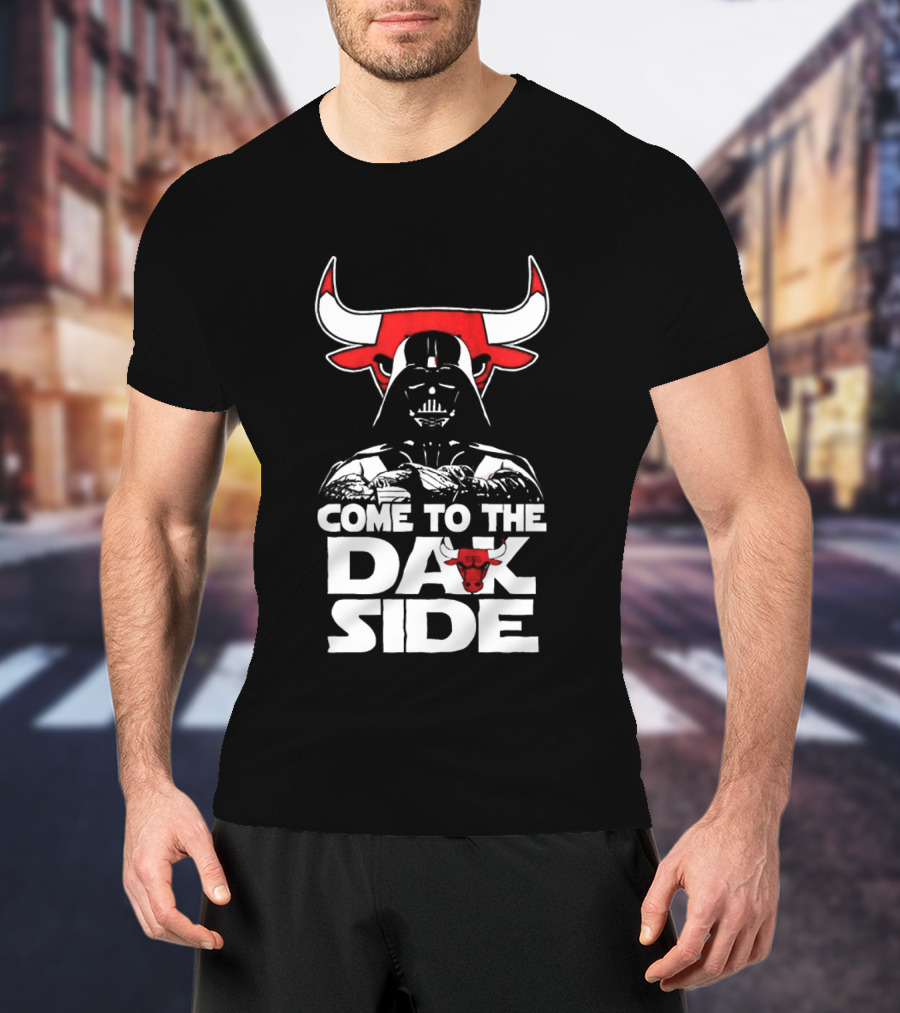 Come To The Dark Side Darth Vader Chicago Bulls Star Wars T-Shirt
