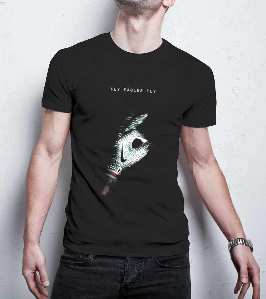 Fly Eagles Fly Philadelphia Eagles X Drake Iceman Diamond Chain Shh T-Shirt