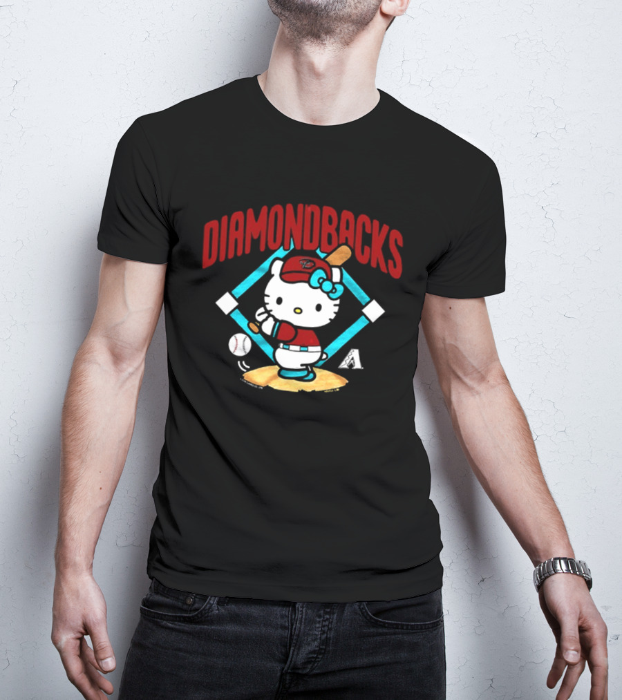 Hello Kitty Arizona Diamondbacks Baseball 2026 MLB Diamondbacks T-Shirt