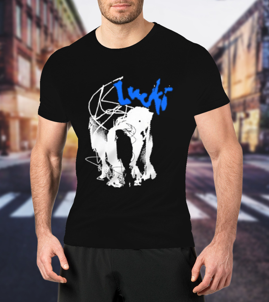 Lucki Alt Heavy Metal Style White Abstract T-Shirt