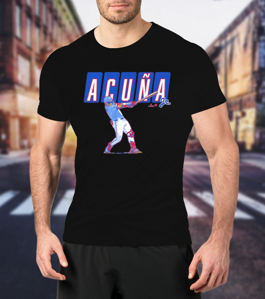 ATL Ronald Acuña Jr Slugger Swing Action T-Shirt
