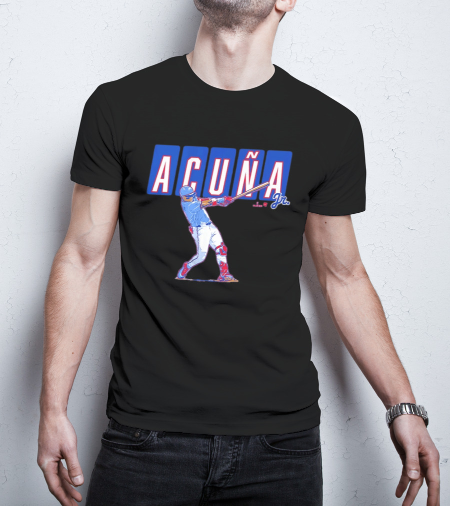 ATL Ronald Acuña Jr Slugger Swing Action T-Shirt