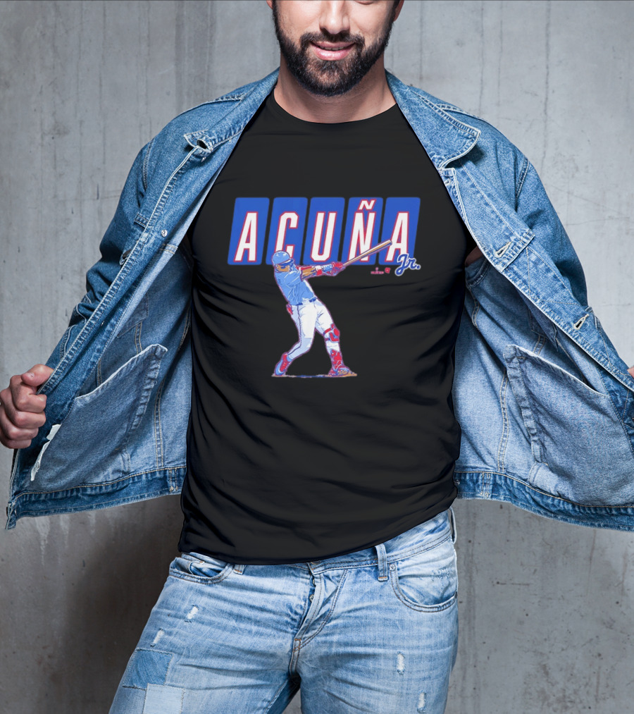 ATL Ronald Acuña Jr Slugger Swing Action T-Shirt