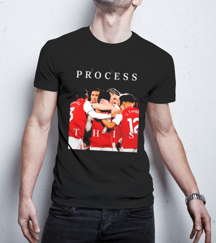 Arsenal FC Process This Team Celebration T-Shirt