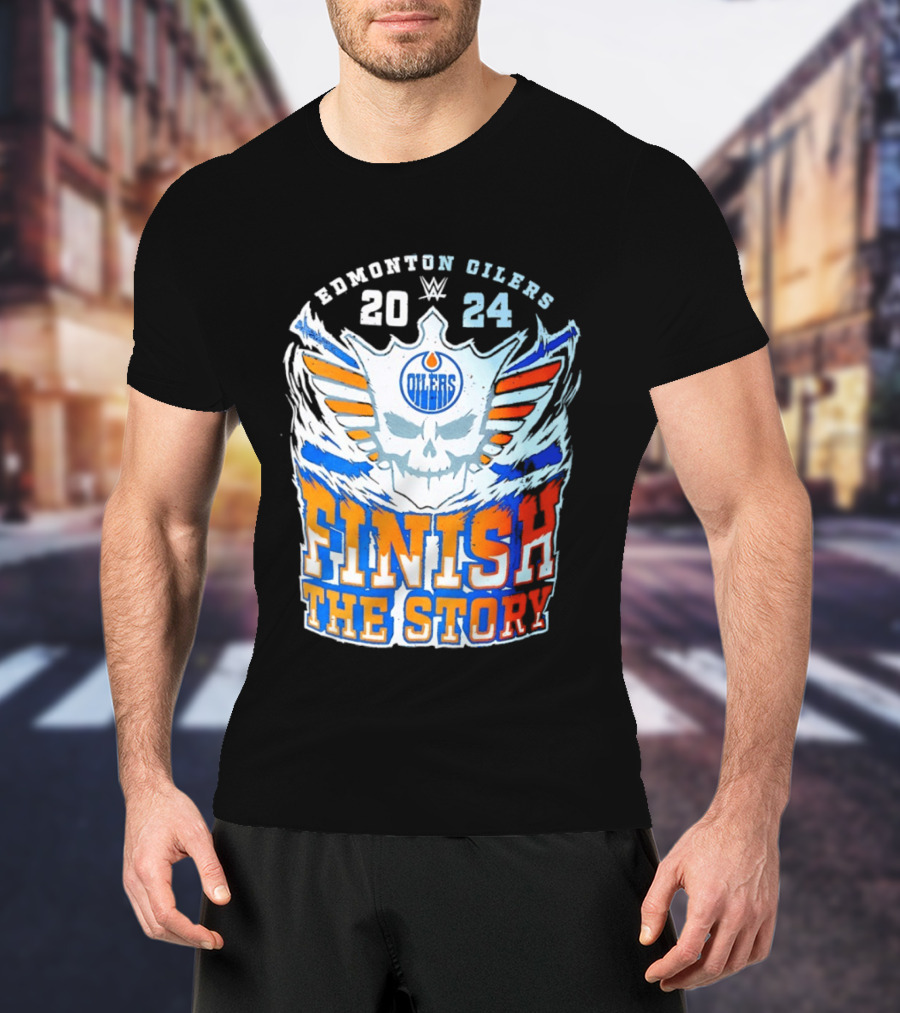 Edmonton Oilers Cody Rhodes Finish The Story 2024 T-Shirt