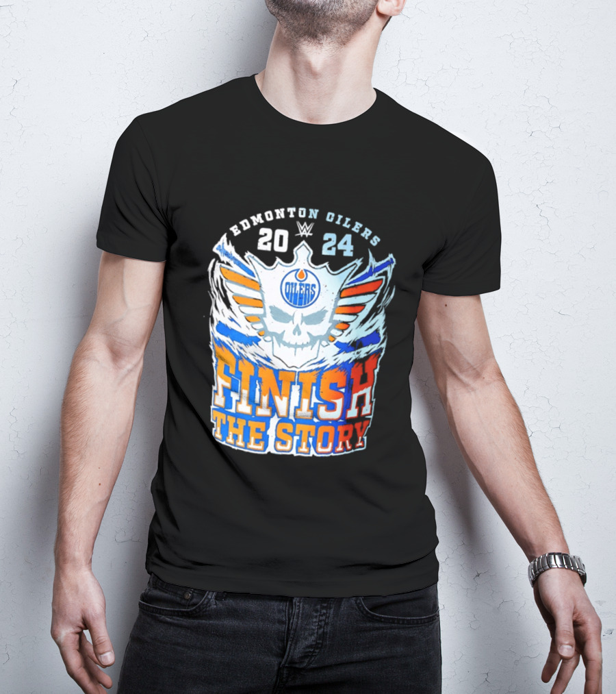 Edmonton Oilers Cody Rhodes Finish The Story 2024 T-Shirt