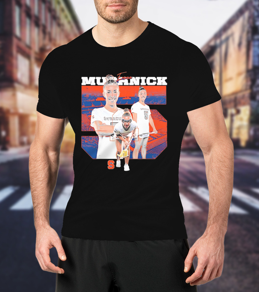 Emma Muchnick Syracuse Lacrosse Orange NCAA Number 5 T-Shirt