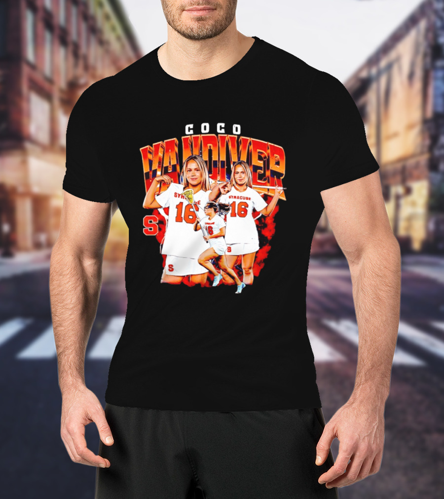Coco Vandiver Syracuse Orange Lacrosse Number 16 T-Shirt