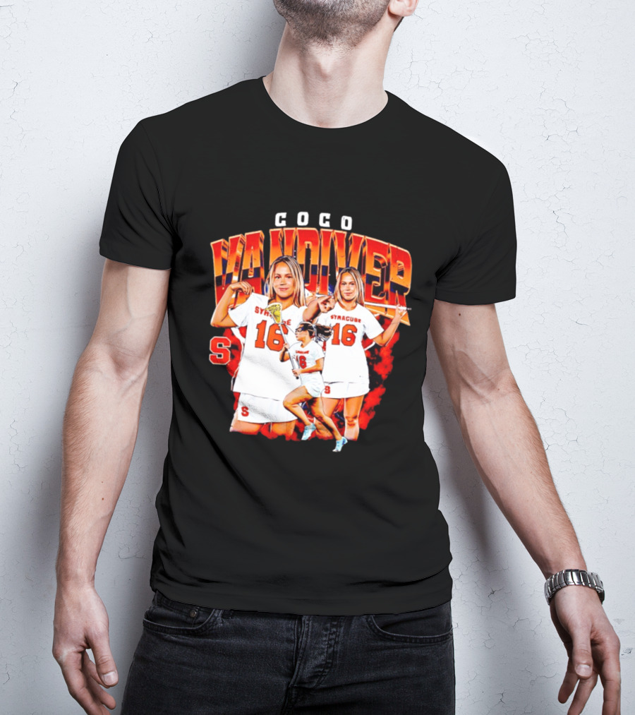 Coco Vandiver Syracuse Orange Lacrosse Number 16 T-Shirt