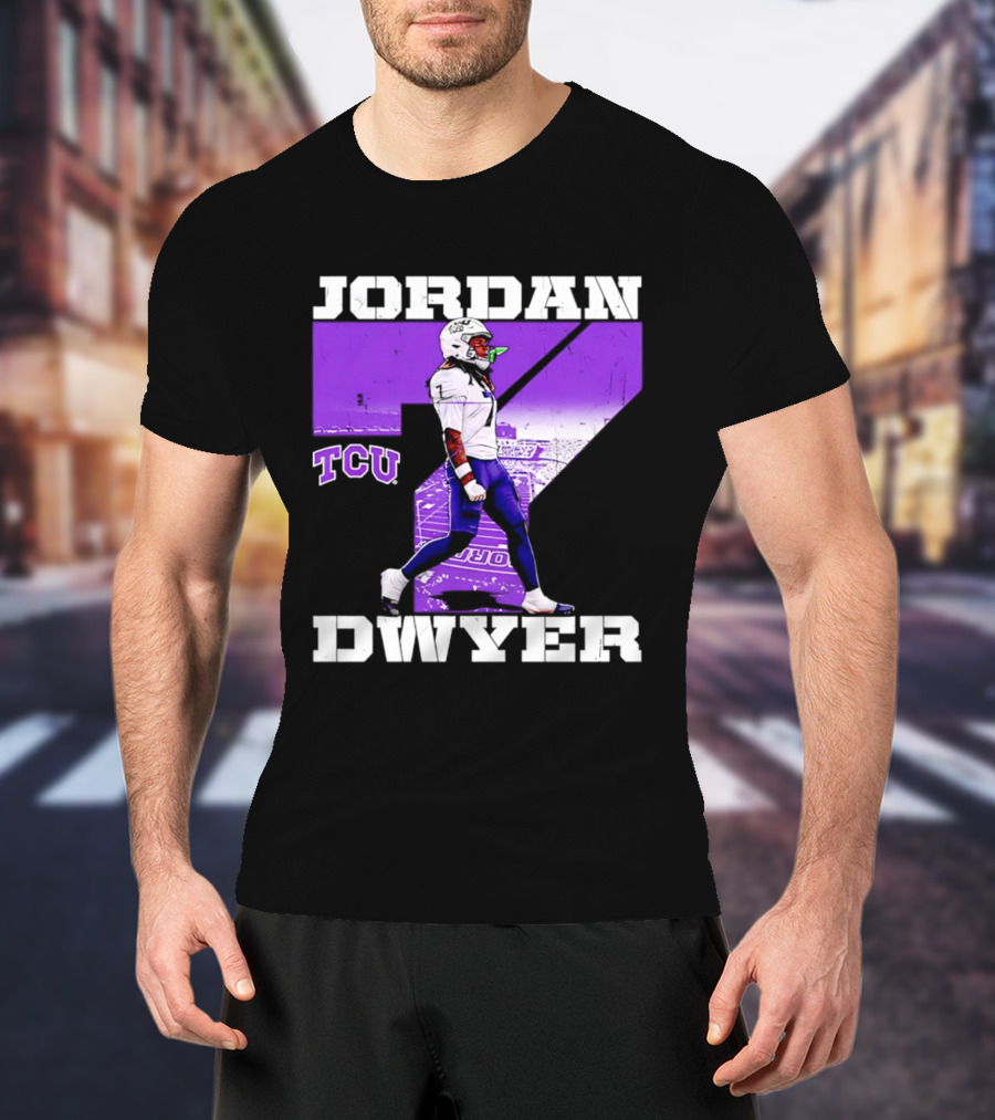 TCU Horned Frogs Football Jordan Dwyer Number 7 T-Shirt