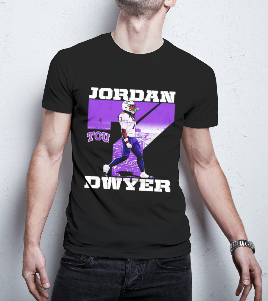 TCU Horned Frogs Football Jordan Dwyer Number 7 T-Shirt