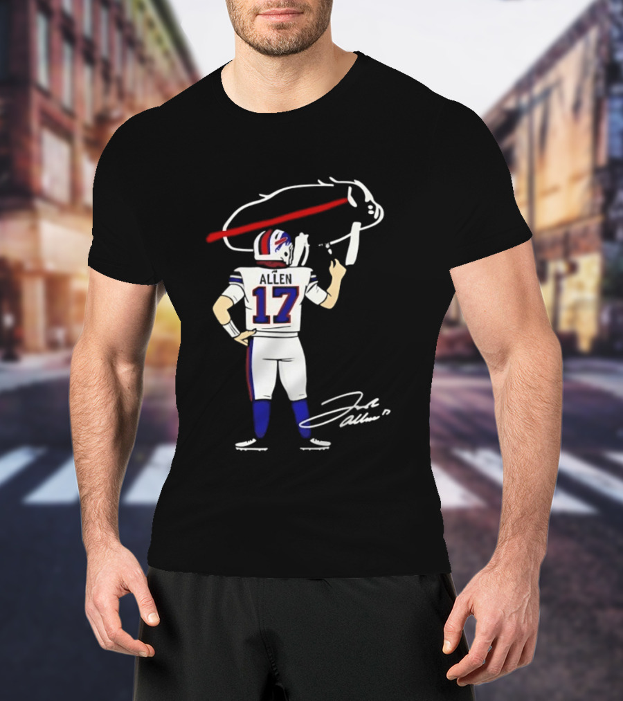 Josh Allen Buffalo Bills Number 17 Prepping For The Season T-Shirt