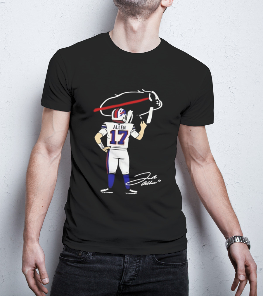 Josh Allen Buffalo Bills Number 17 Prepping For The Season T-Shirt