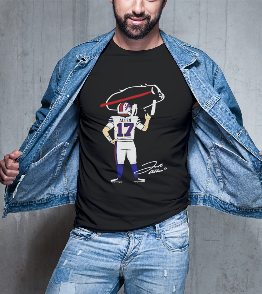 Josh Allen Buffalo Bills Number 17 Prepping For The Season T-Shirt
