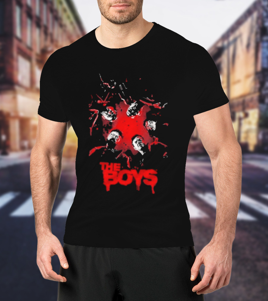 The Boys Blood Red Splatter Horror T-Shirt