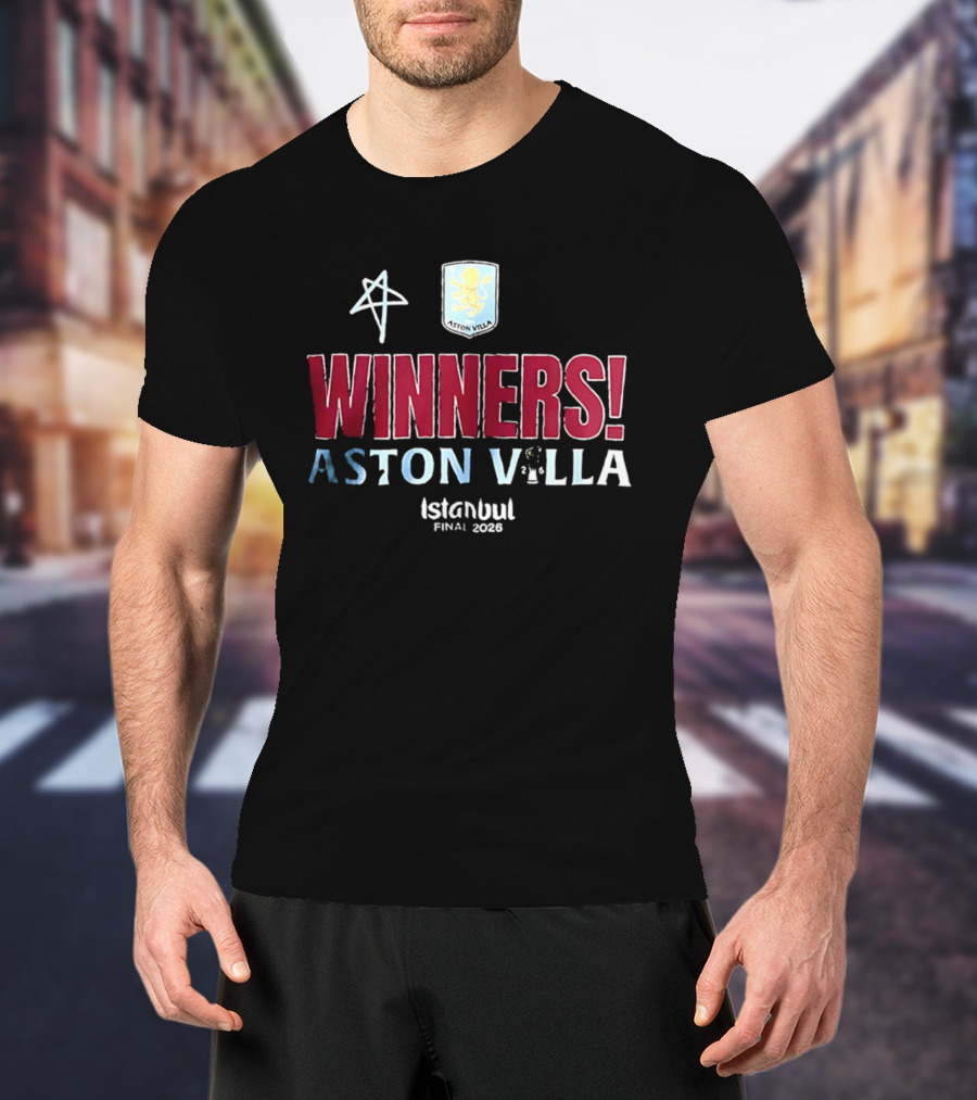 Aston Villa Winners UEFA Europa League Istanbul Final 2026 T-Shirt