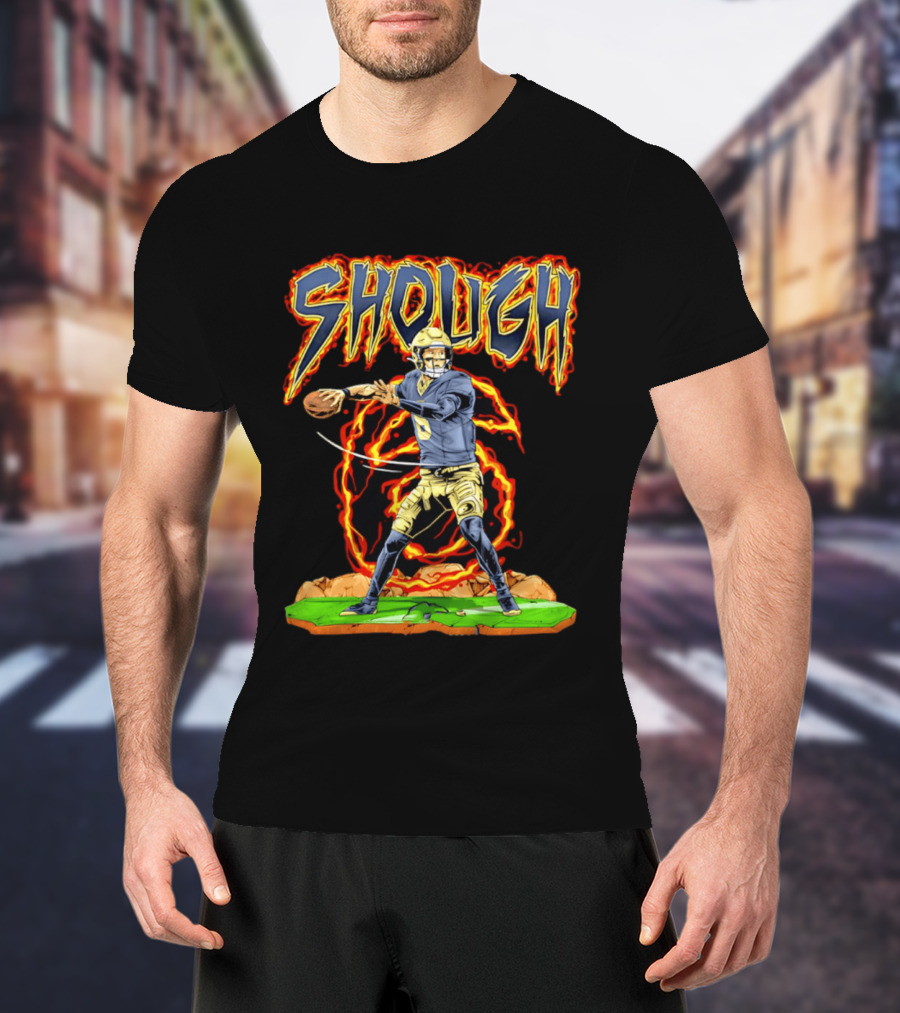 New Orleans Saints Tyler Shough Hand Drawn Quarterback Action T-Shirt