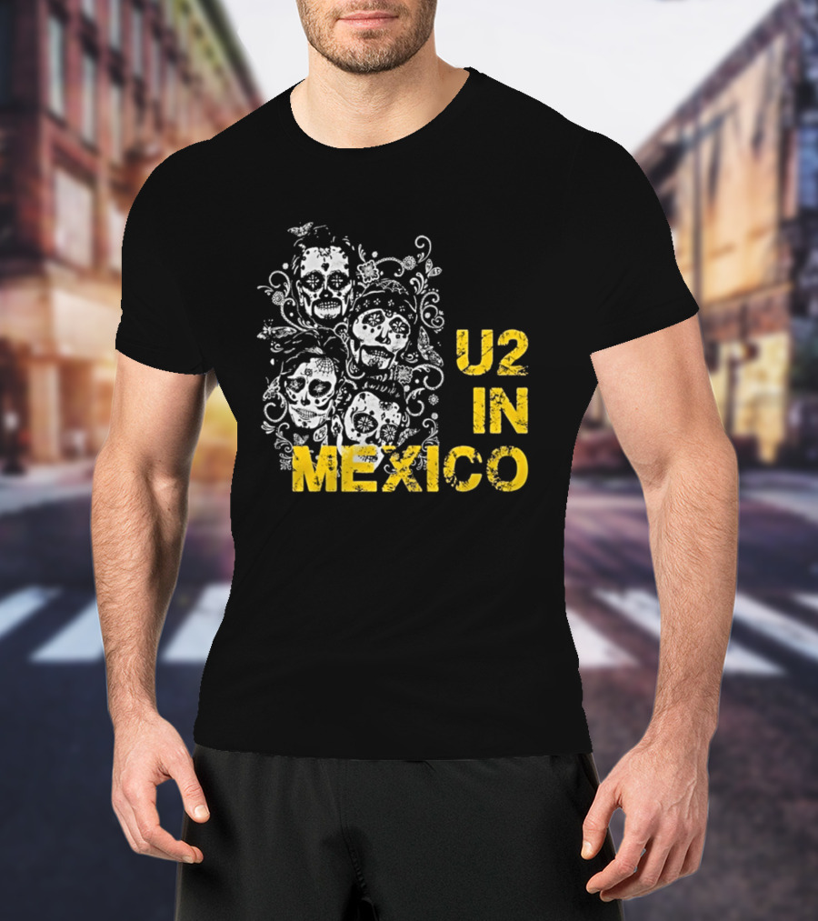 U2 In Mexico Day Of The Dead Skeleton T-Shirt