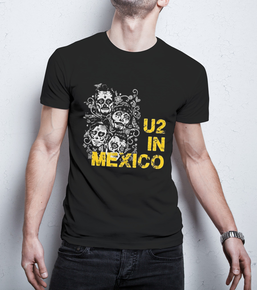 U2 In Mexico Day Of The Dead Skeleton T-Shirt