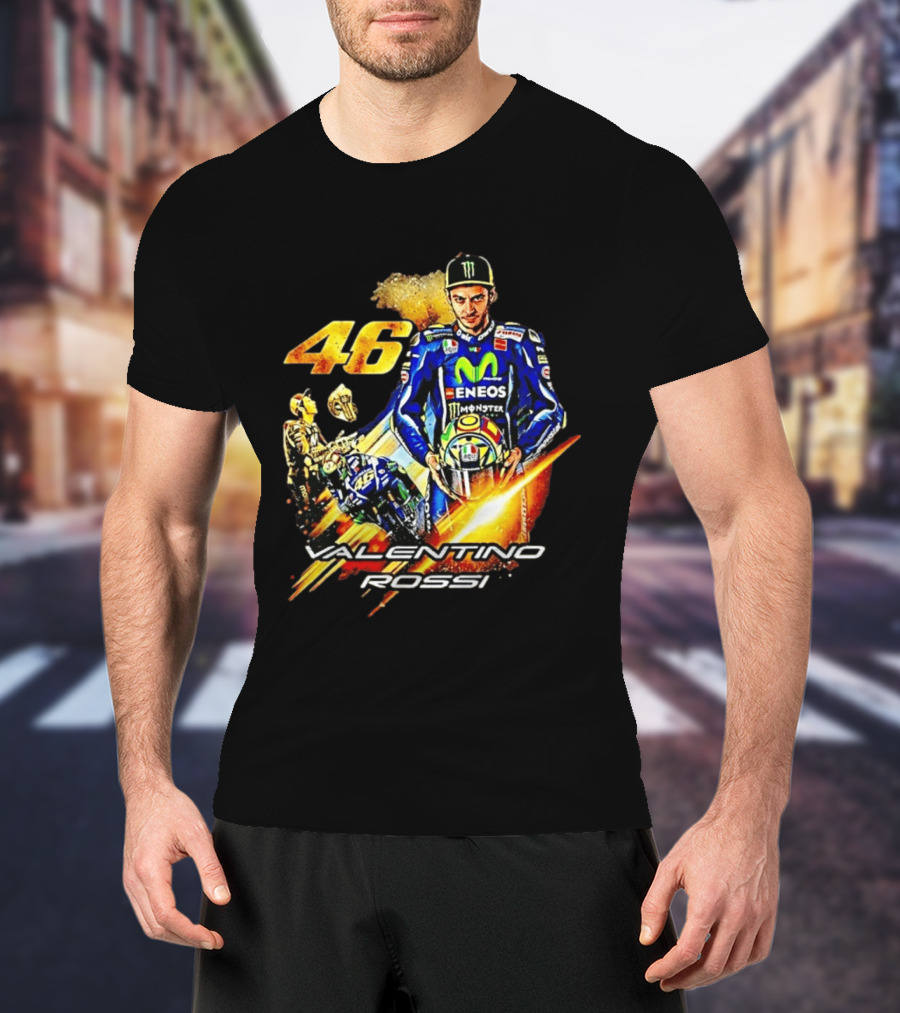 Valentino Rossi 46 MotoGP Eneco Monster Racing Legend T-Shirt