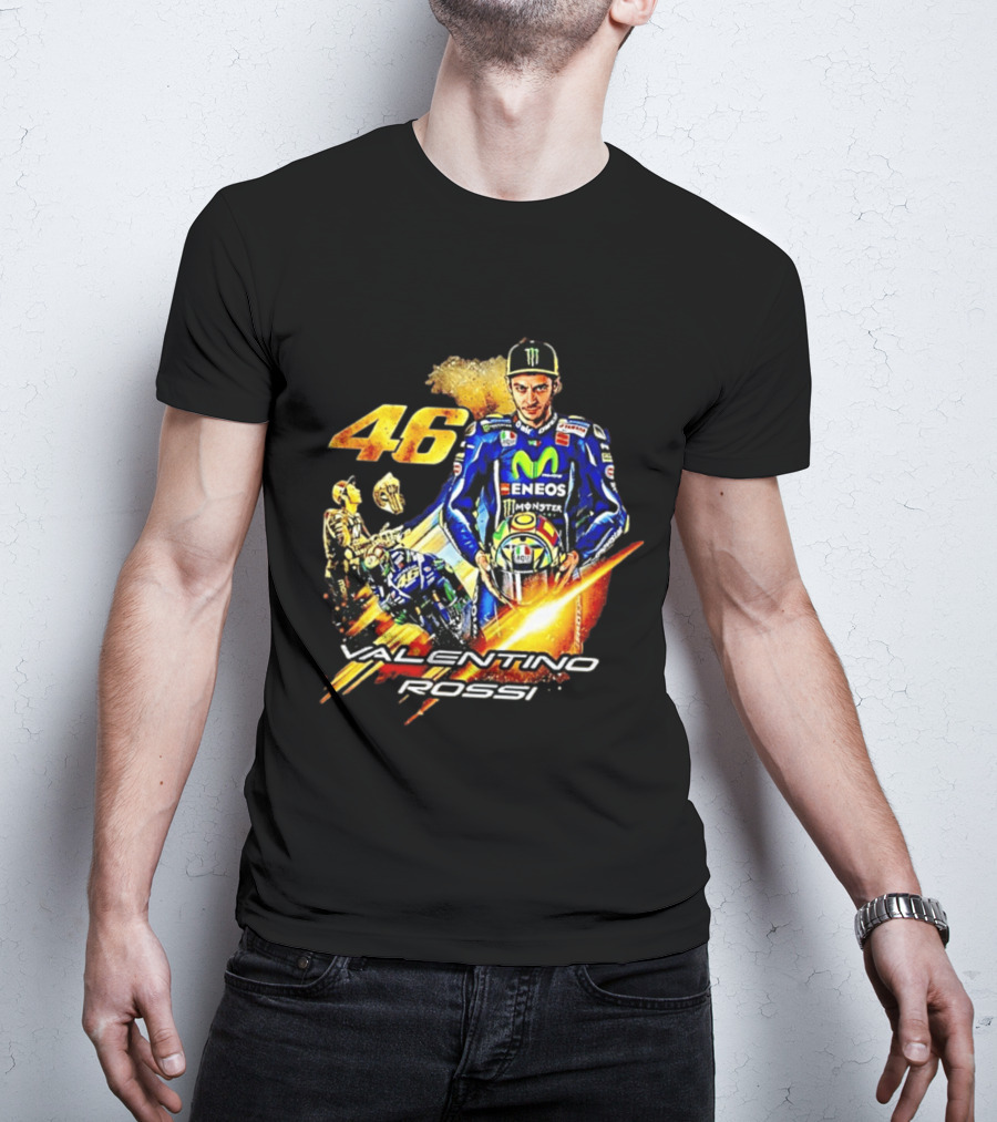 Valentino Rossi 46 MotoGP Eneco Monster Racing Legend T-Shirt