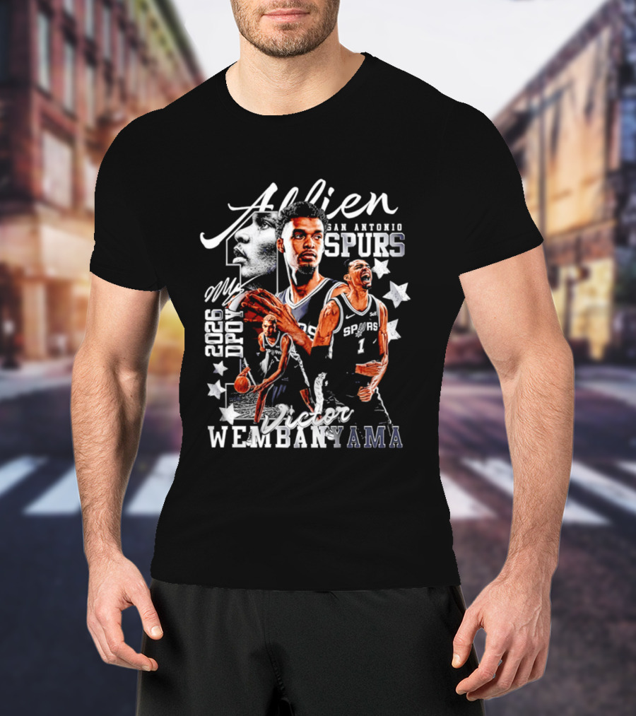 Victor Wembanyama Alien San Antonio Spurs 2026 DPOY T-Shirt
