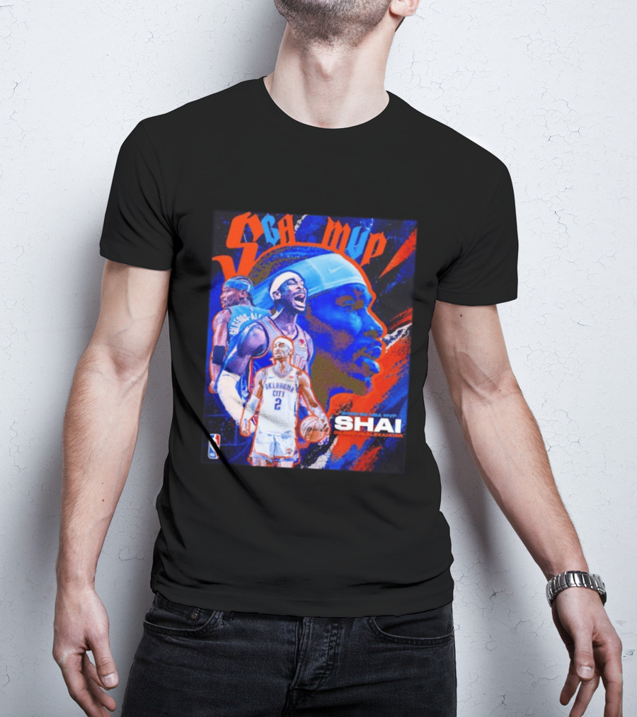 SGA MVP Shai Gilgeous Alexander Oklahoma City 2025 26 NBA MVP T-Shirt