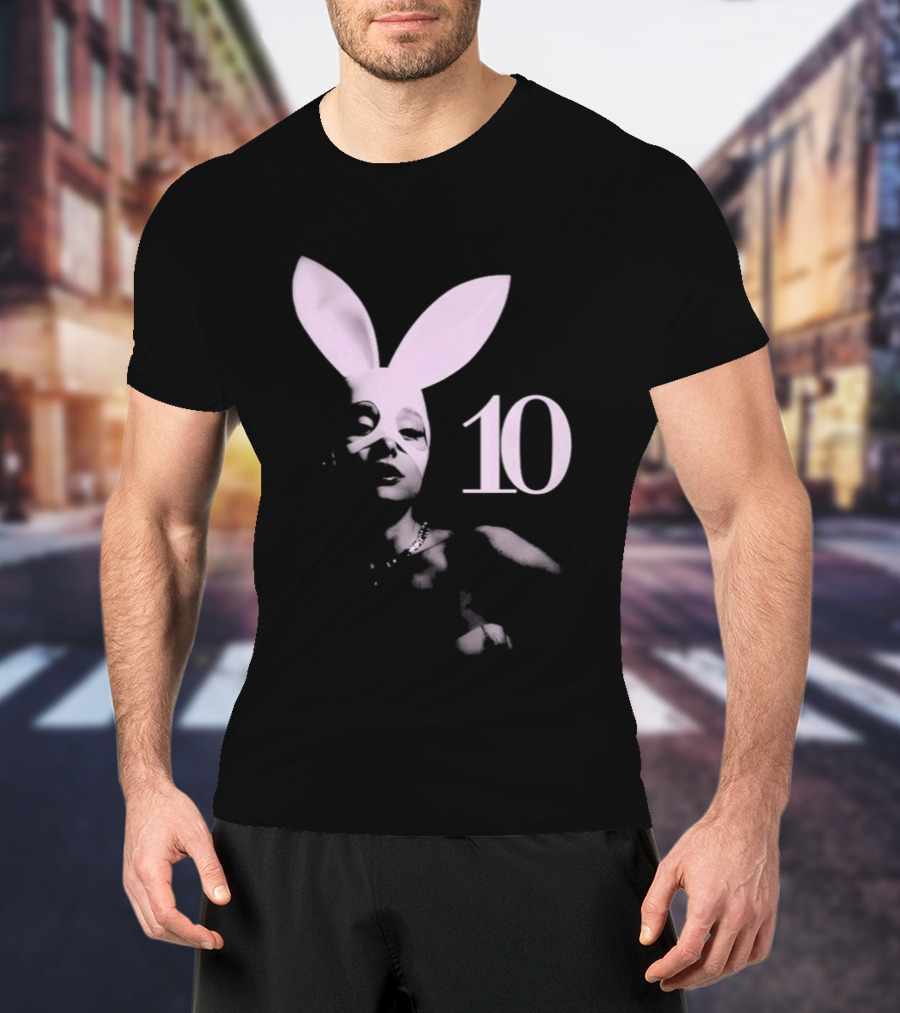 Ariana Grande Dangerous Woman Album Bunny Mask 10 T-Shirt
