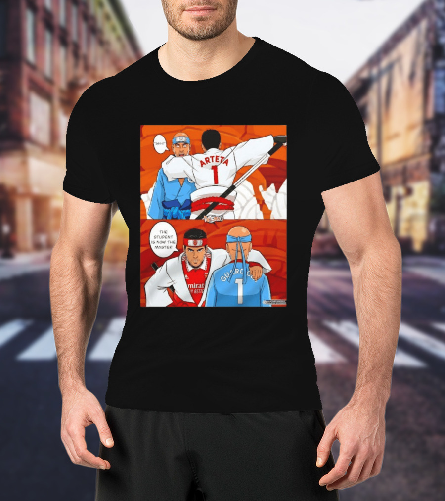 Arteta Vs Guardiola Student Becomes Master Martial Arts Showdown T-Shirt