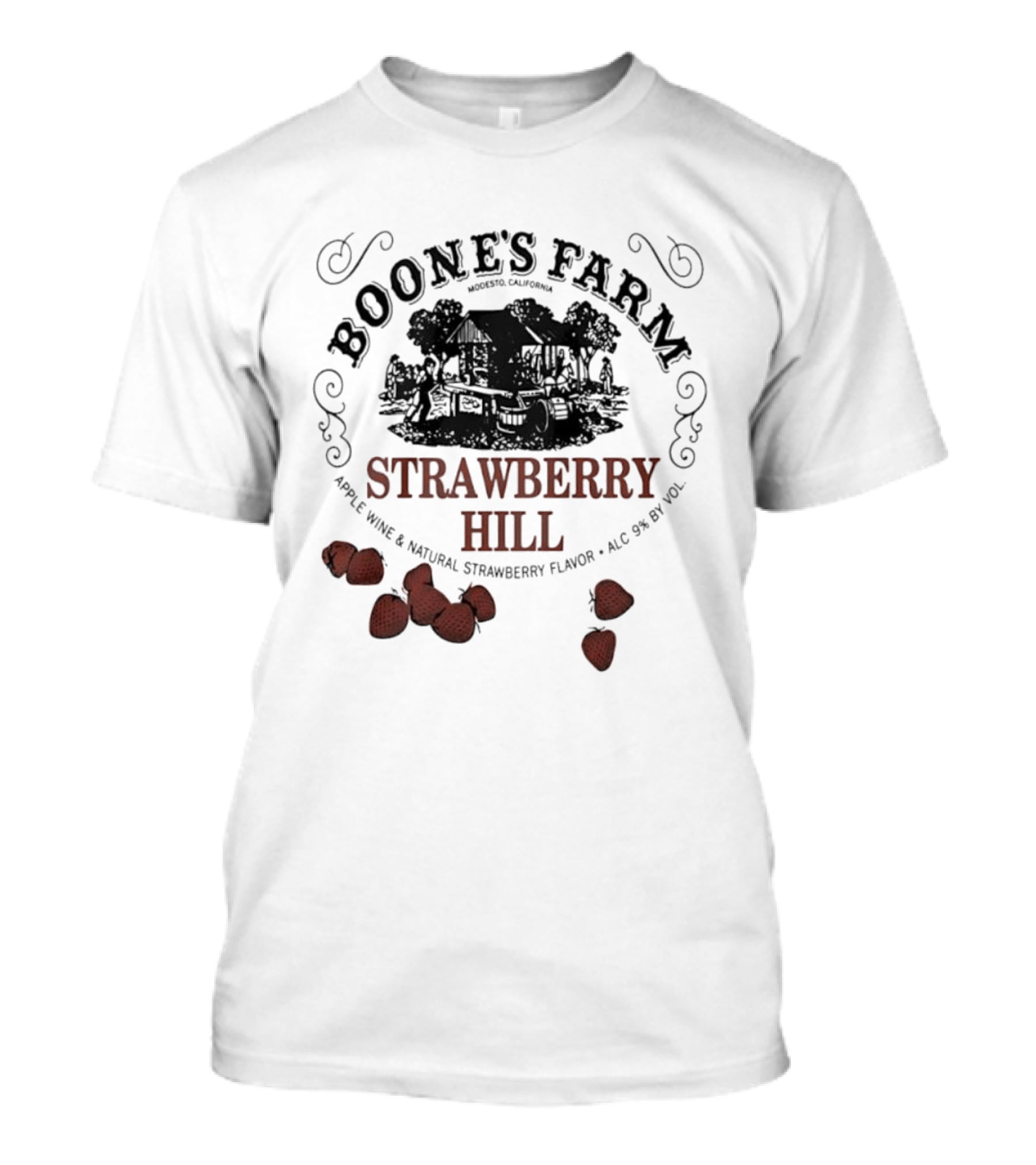 Boone's Farm Strawberry Hill Apple Wine Natural Strawberry Flavor Alc 9% By Vol T-Shirt