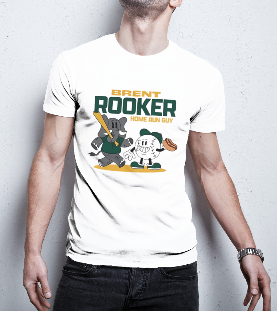 Brent Rooker Oakland Athletics Home Run Guy Elephant Baseball Hotdog T-Shirt