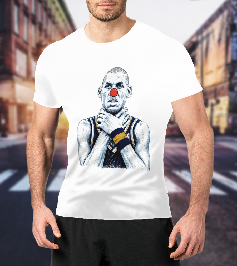 Reggie Miller Clown Nose NBA Parody Thunder Spurs T-Shirt