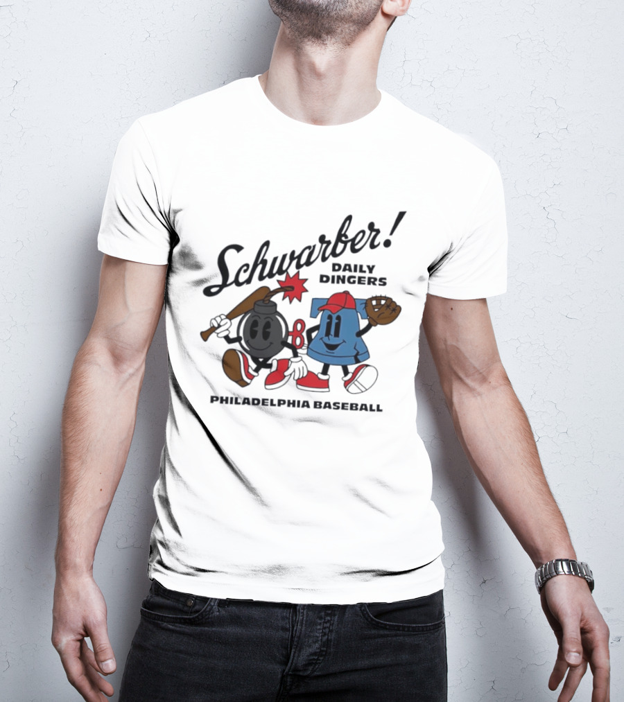 Schwarber Daily Dingers Philadelphia Baseball T-Shirt