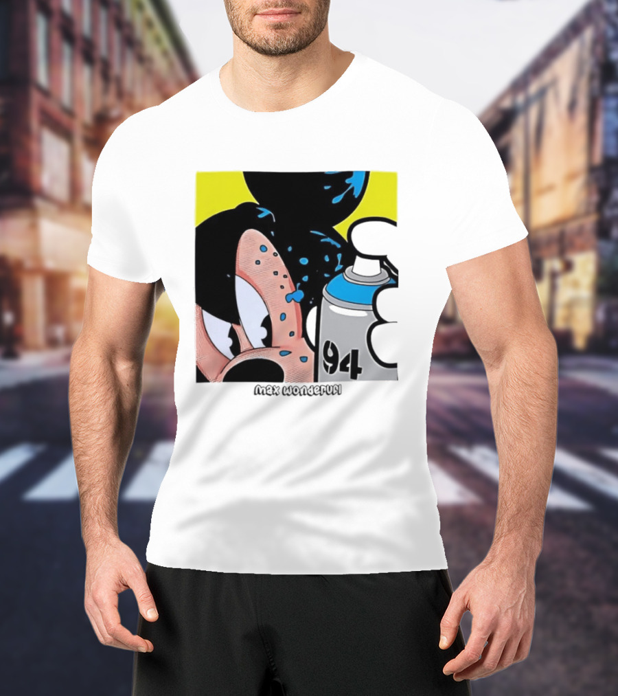 Mickey Mouse Disney Wonderful 84 Spray Paint T-Shirt