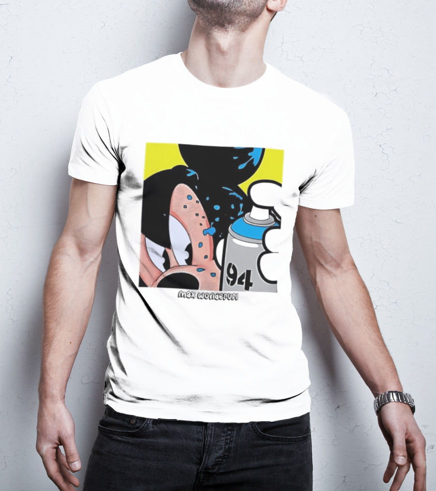 Mickey Mouse Disney Wonderful 84 Spray Paint T-Shirt