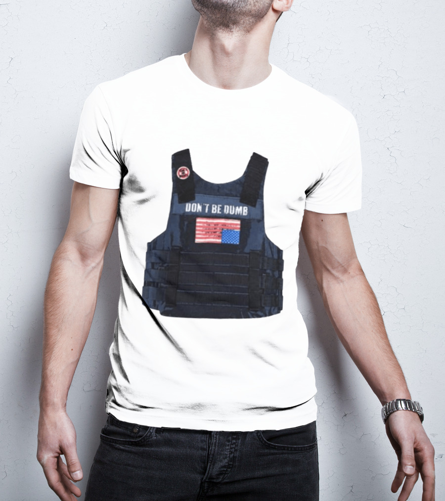 Original A$AP Rocky Don't Be Dumb Tour Tactical Vest With Patch T-Shirt