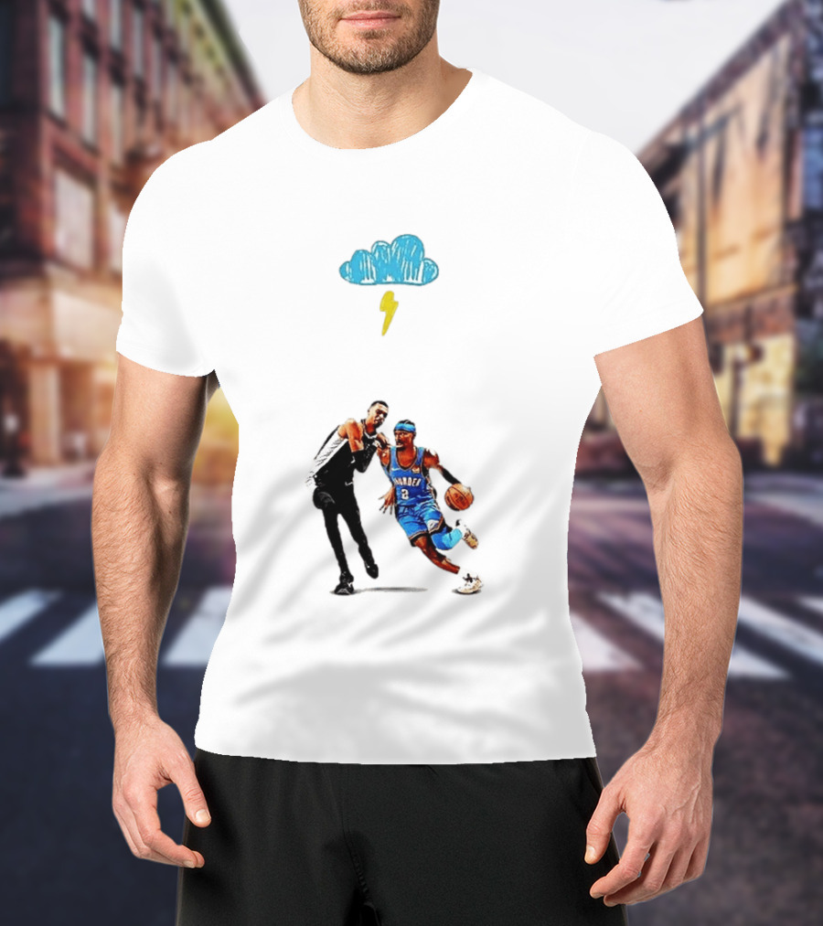 Shai Gilgeous Alexander Oklahoma City Thunder Keldon Johnson San Antonio Spurs Basketball Matchup T-Shirt