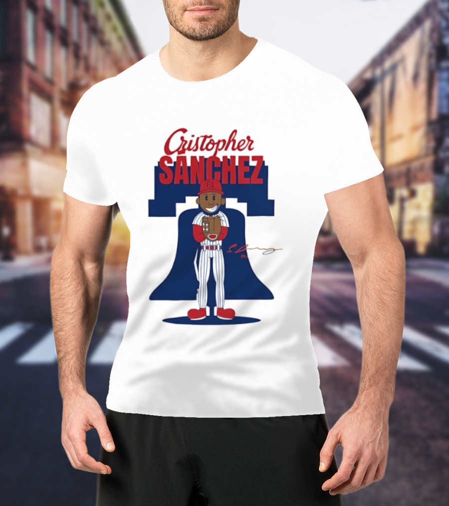 Cristopher Sanchez Philadelphia Phillies MLB Player Number 61 T-Shirt
