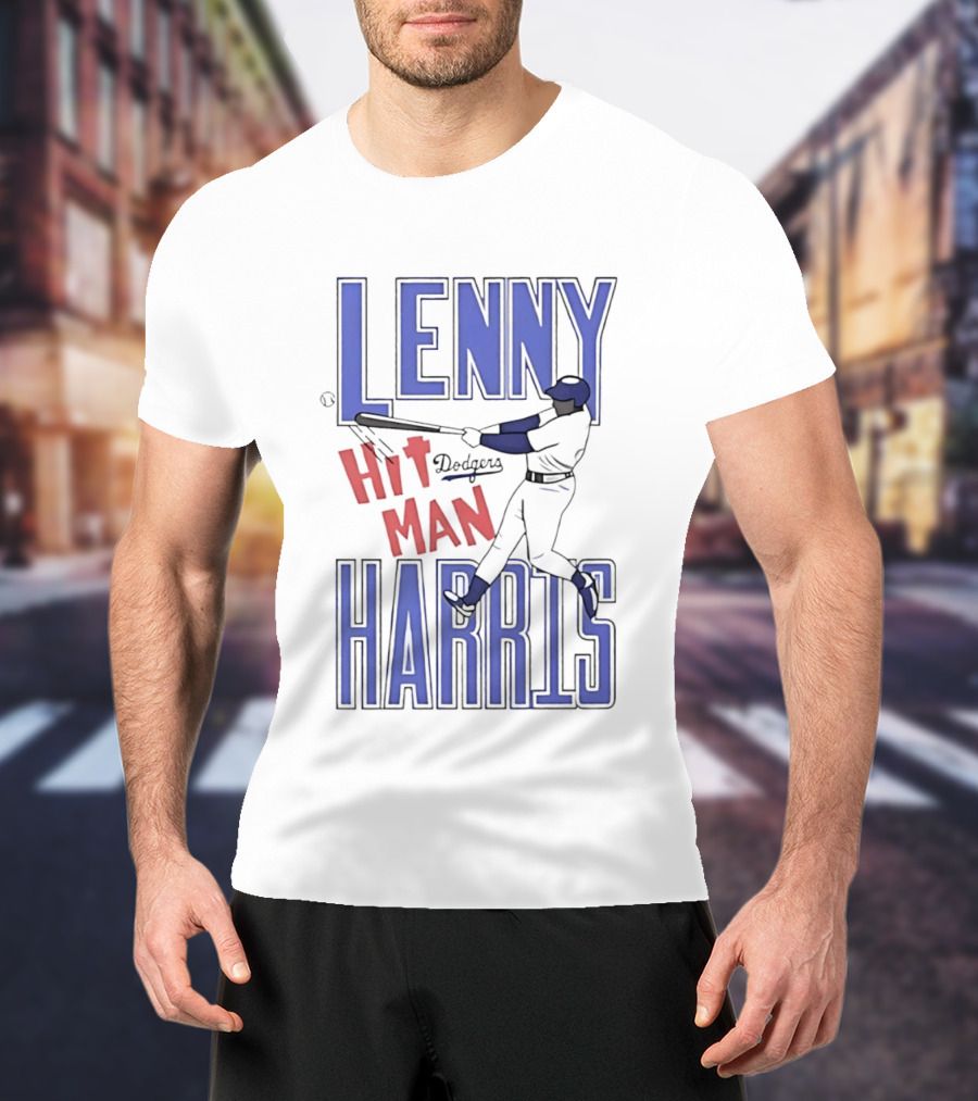 Lenny Harris Dodgers Hit Man Darryl Strawberry T-Shirt