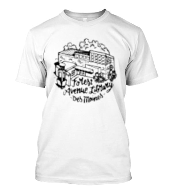 Des Moines Public Library Scenic Forest Scene T-Shirt