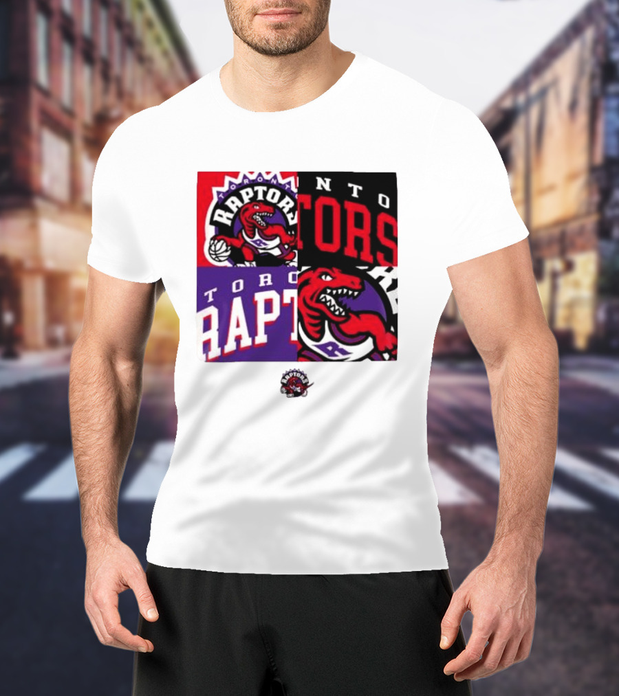 Toronto Raptors NBA Block Team Logo Graphic Raptors Basketball T-Shirt