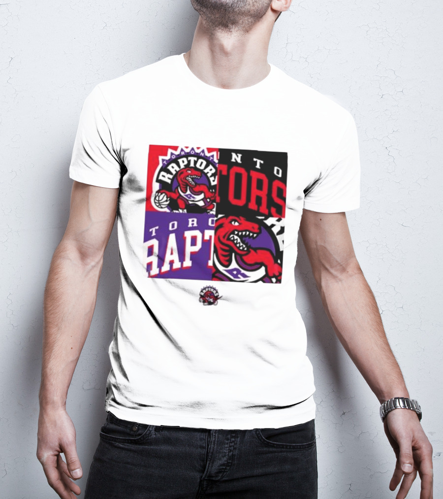 Toronto Raptors NBA Block Team Logo Graphic Raptors Basketball T-Shirt