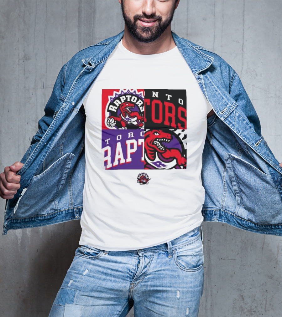 Toronto Raptors NBA Block Team Logo Graphic Raptors Basketball T-Shirt