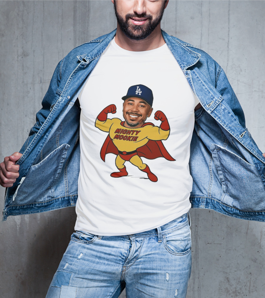 Mookie Betts Los Angeles Dodgers Mighty Mookie Superman T-Shirt