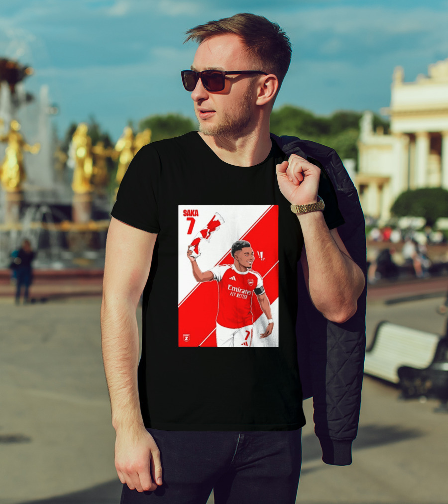 Arsenal F.C. Bukayo Saka 7 Starboy Emirates Fly Better T-Shirt