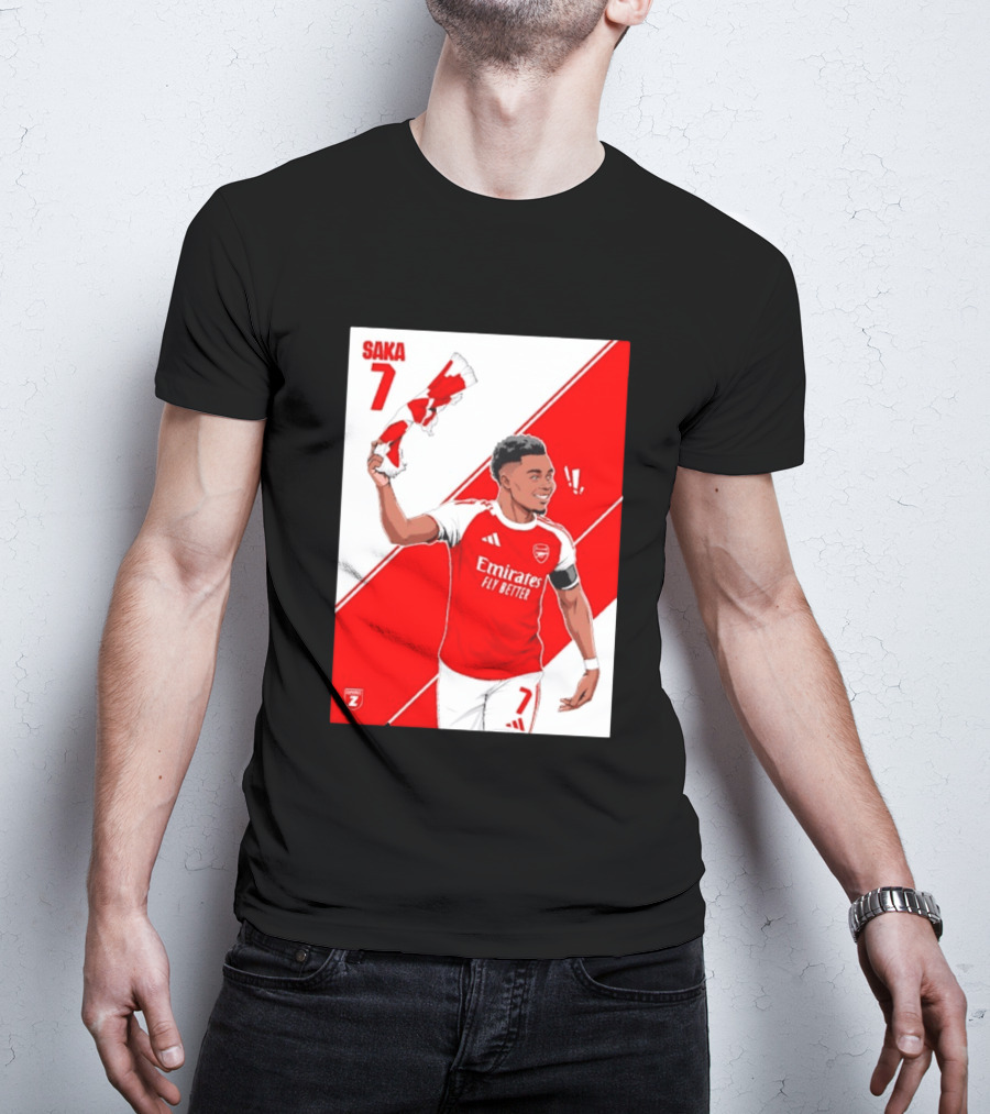 Arsenal F.C. Bukayo Saka 7 Starboy Emirates Fly Better T-Shirt