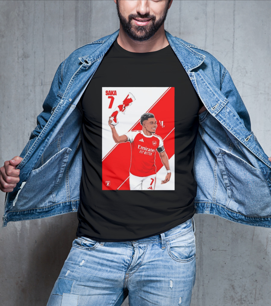 Arsenal F.C. Bukayo Saka 7 Starboy Emirates Fly Better T-Shirt