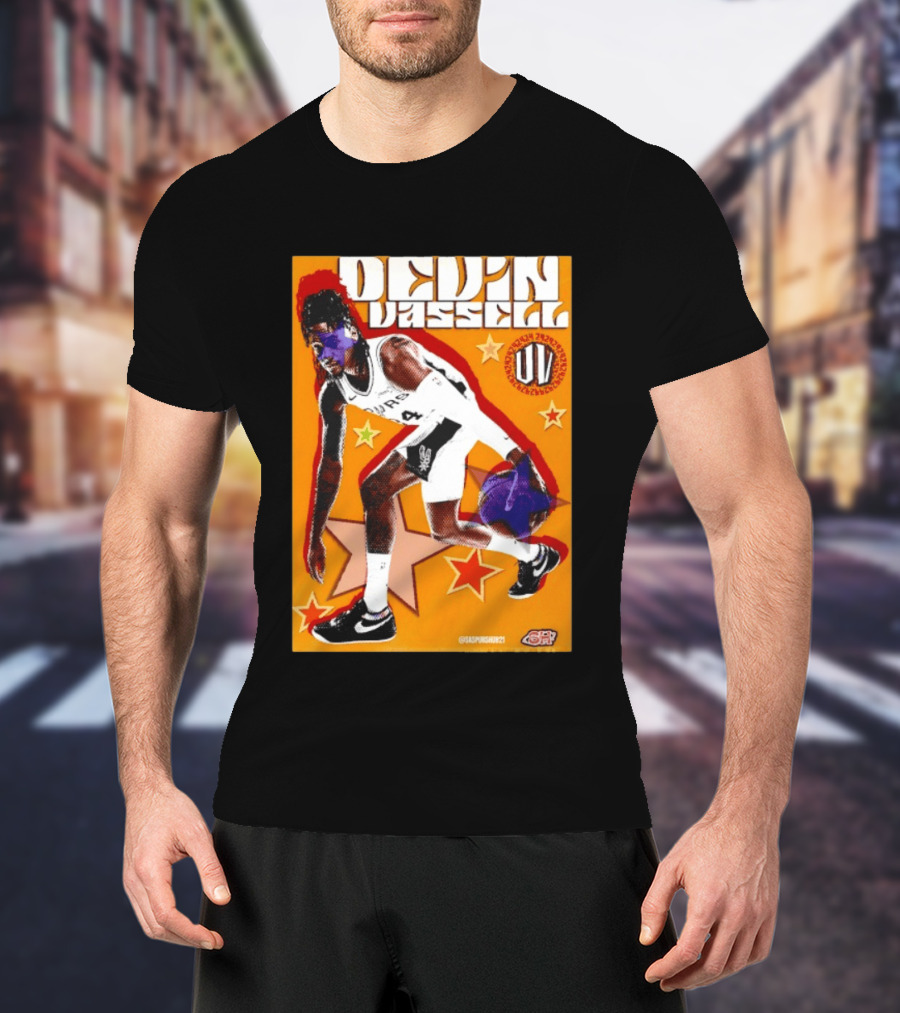 Devin Vassell San Antonio Spurs Basketball Star Orange T-Shirt