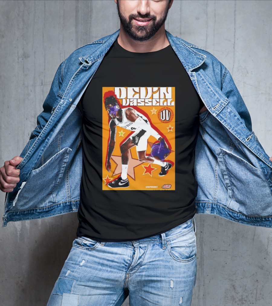 Devin Vassell San Antonio Spurs Basketball Star Orange T-Shirt