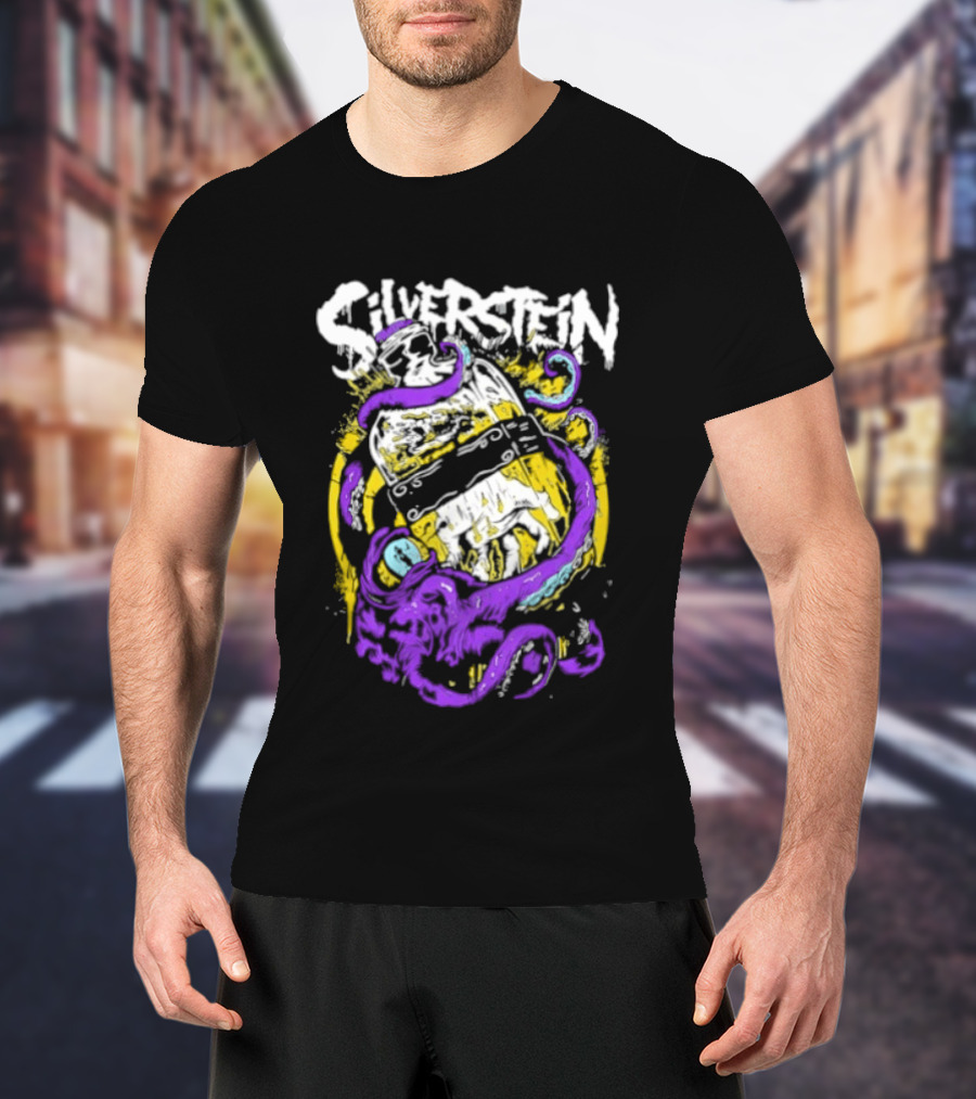 Silverstein Ghost Killer Entertainment Band Merch Tentacle T-Shirt
